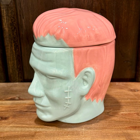 Pastel Frankenstein Ceramic Halloween Canister - Picture 3 of 9